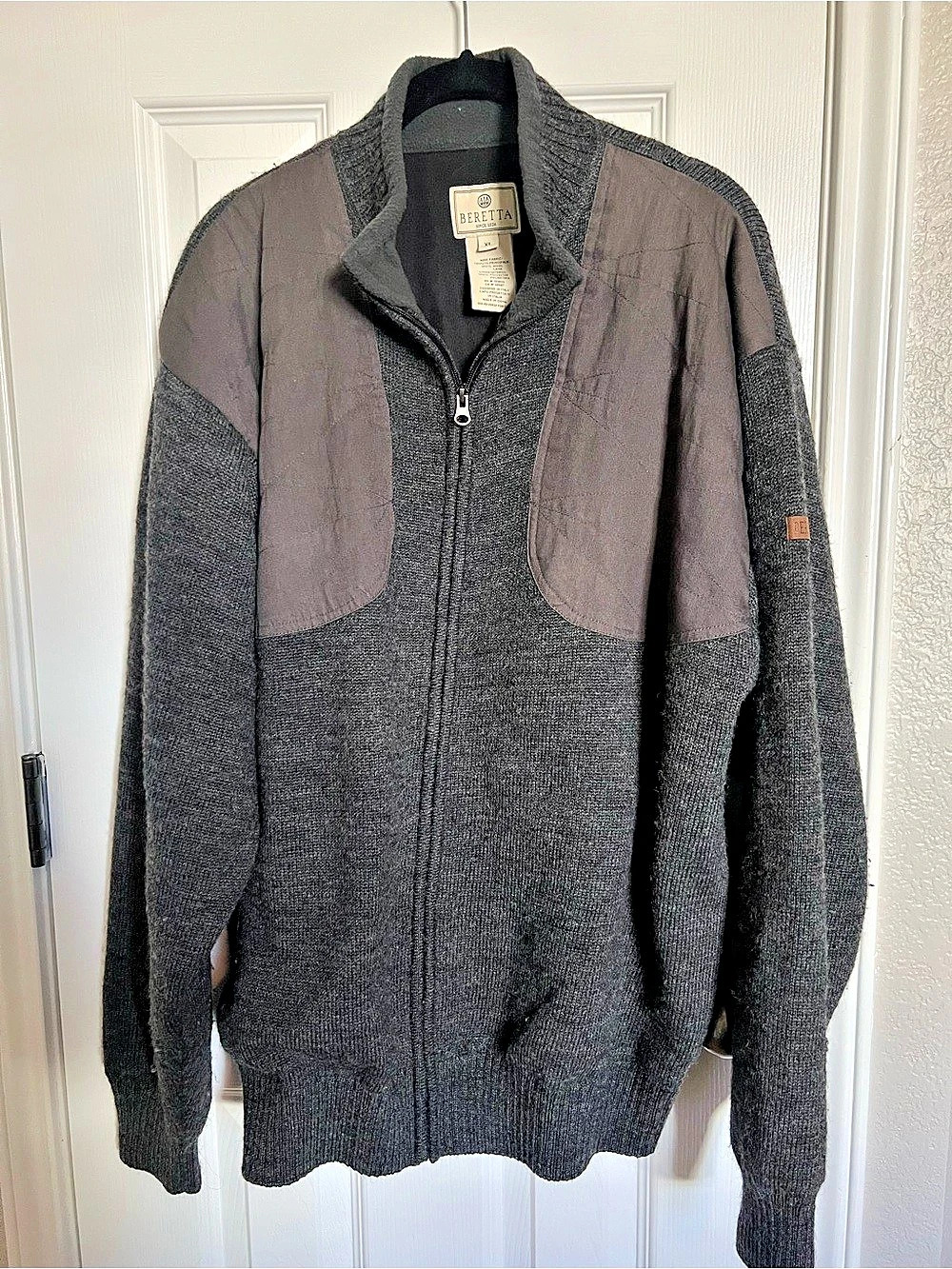 Beretta Wind Barrier Full Zip Wool Shooting Sweater Men's XL